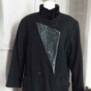 Vintage coat 80s black